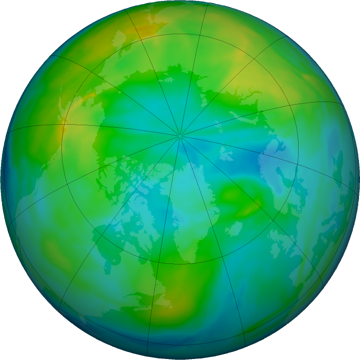 Arctic ozone map for 17 November 2021
